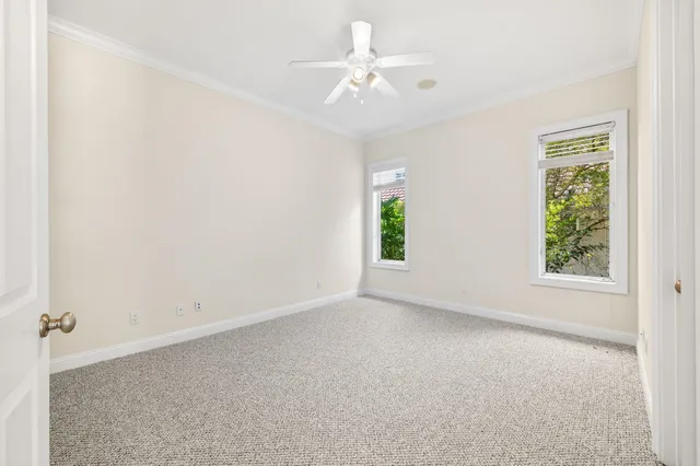 a view of yard with green space