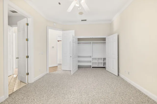 a view of a garden with trees