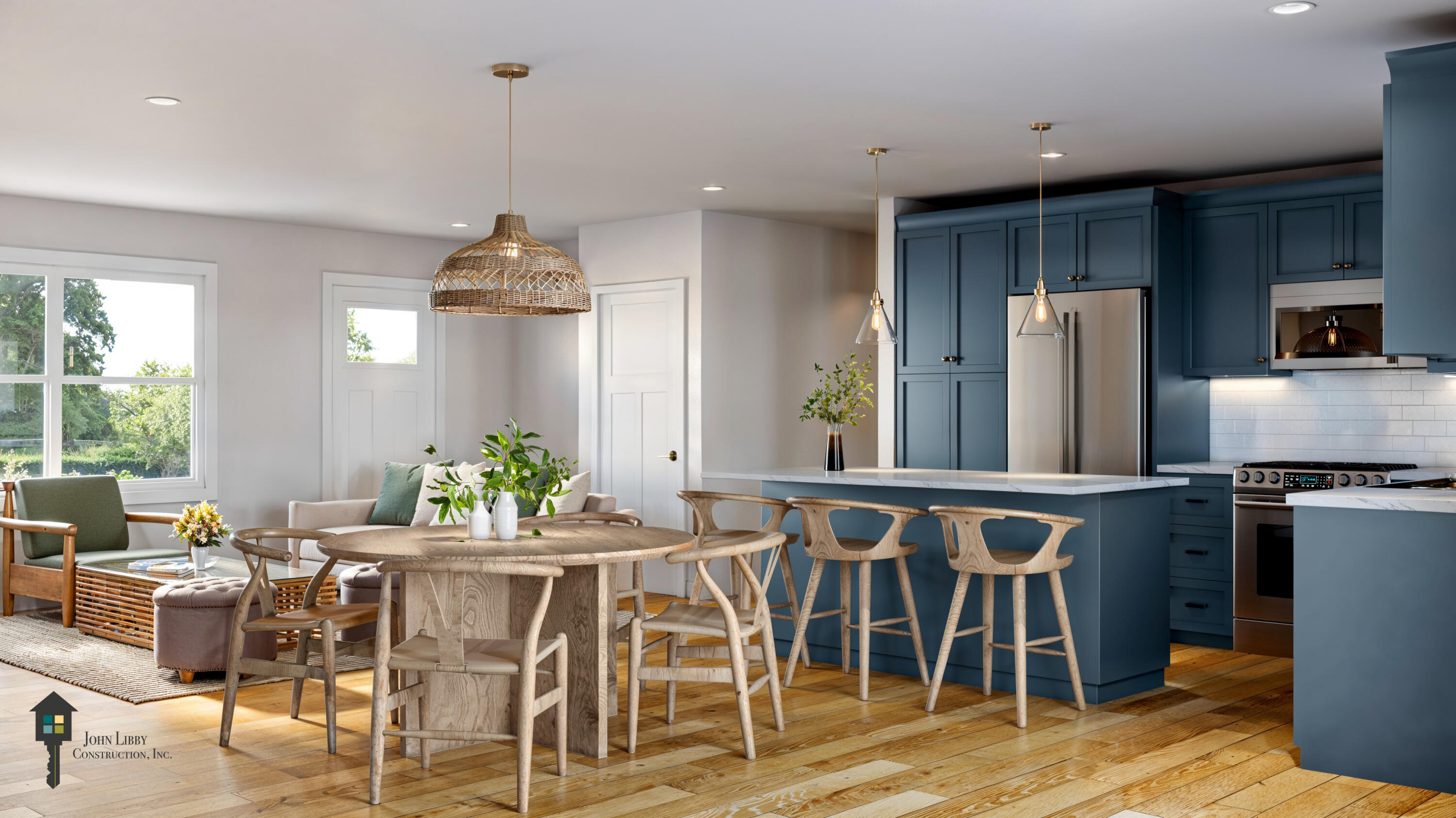 245 Foye Road Wiscasset, ME 04578 - Photo 40 of 57 The Balsam Kitchen Dining Render