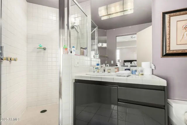 a bathroom with a sink and toilet