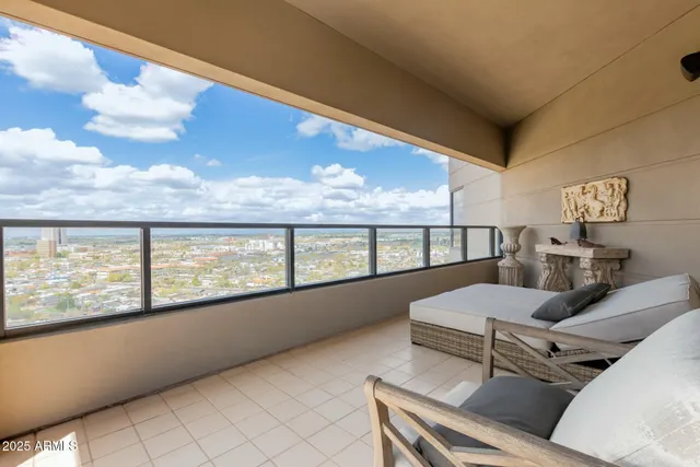 a view of city and ocean