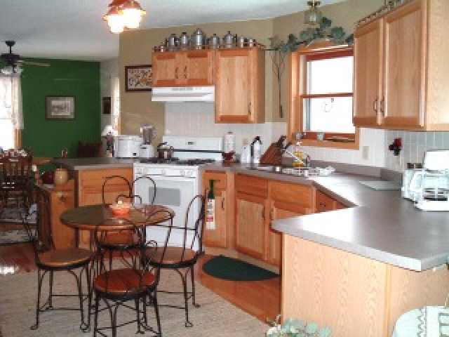 10456 East Felts Road Davis, IL 61019 - Photo 3 of 5 a kitchen with stainless steel appliances granite countertop a table chairs sink and cabinets