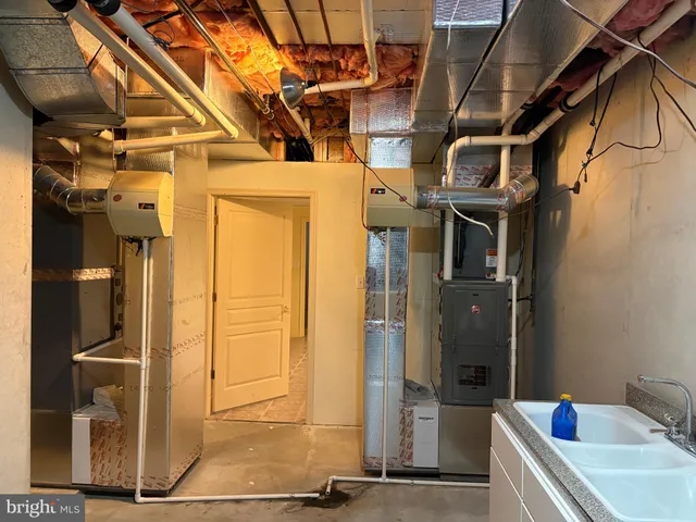 a view of storage and utility room