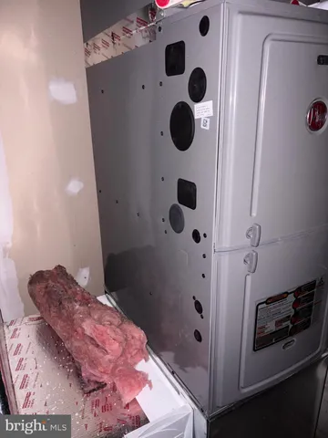 a view of a garage with furniture