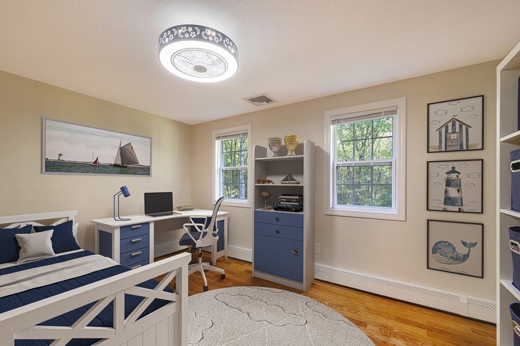21 Porter Road Boxford, MA 01921 - Photo 26 of 42 a view of a workspace with furniture and a window