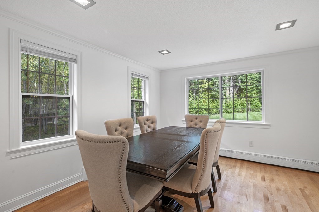 21 Porter Road Boxford, MA 01921 - Photo 3 of 42 a view of a dining room with furniture window and outside view