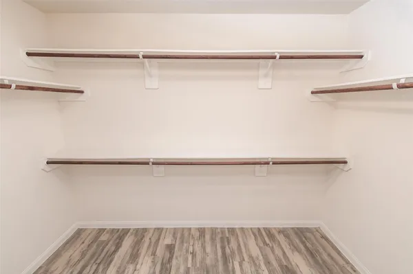 a view of a walk in closet