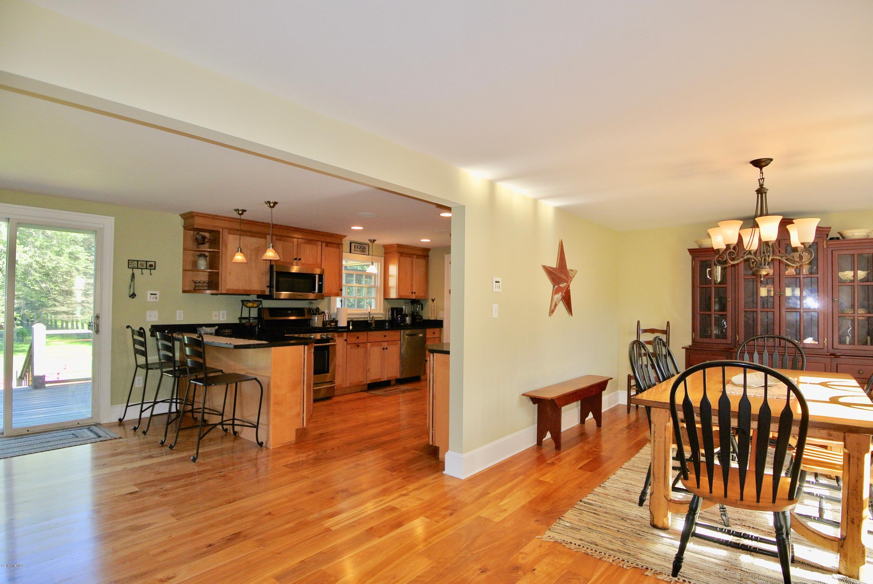 3136 State Road Richmond, MA 01254 - Photo 26 of 29 a view of a dining room with furniture and wooden floor