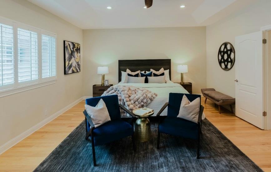 2748 Montavo Place Campbell, CA 95008 - Photo 10 of 31 a bedroom with a bed and a table in it