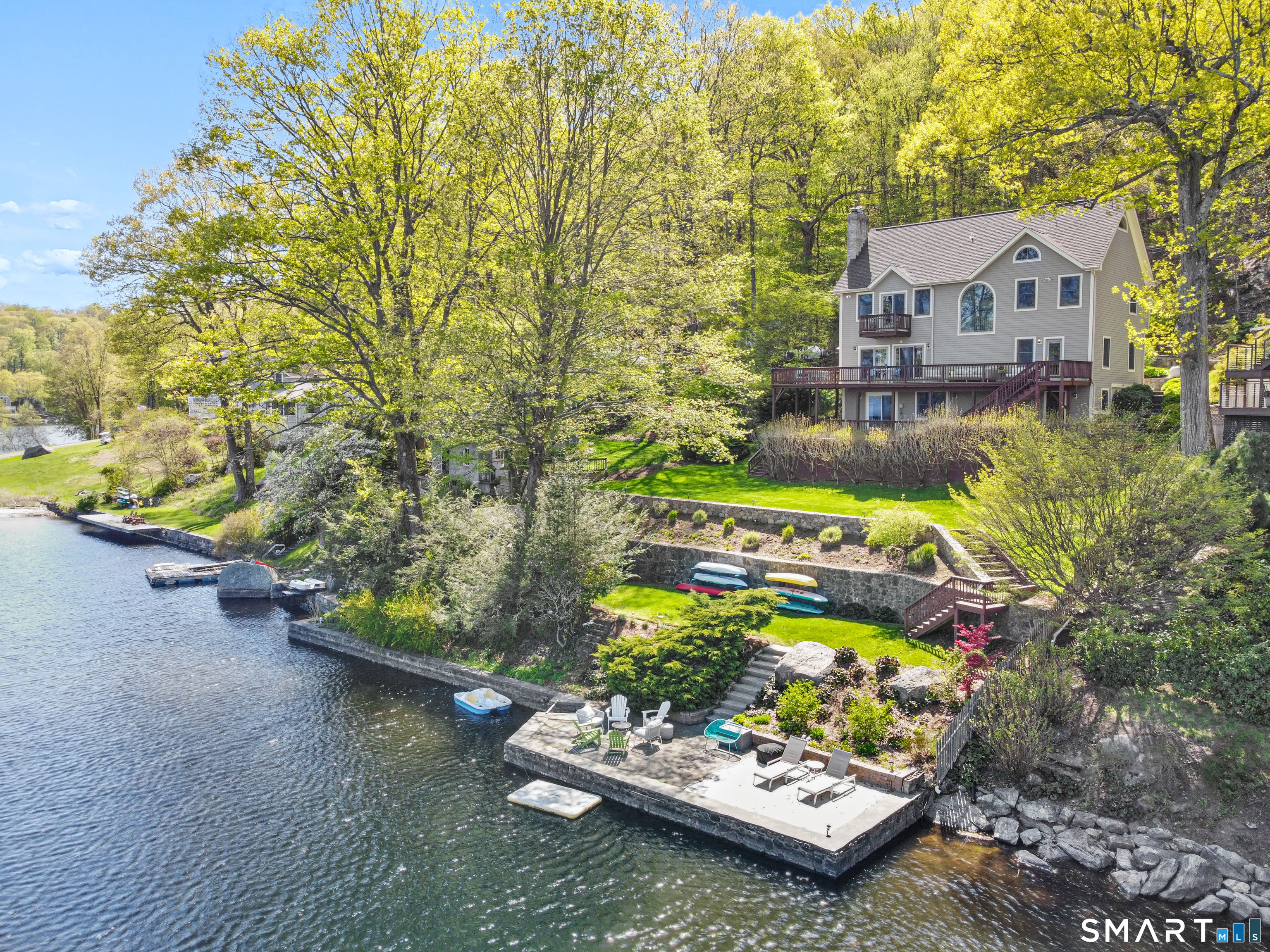 83 Wood Creek Road New Fairfield, CT 06812 - Photo 2 of 40 Lake views. Private dock, pavilion and more