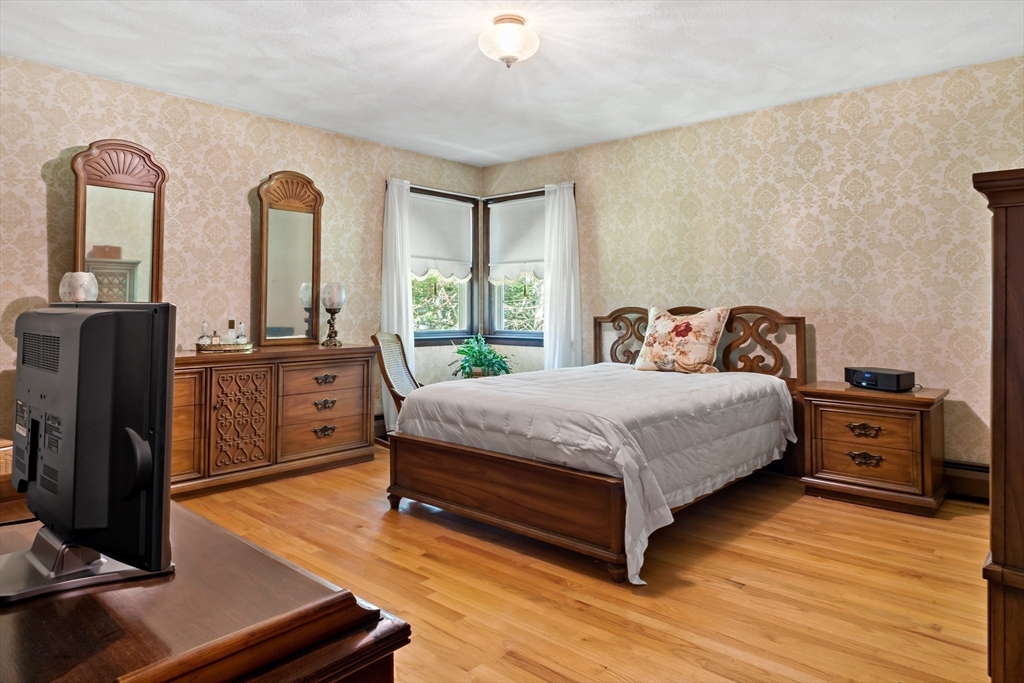 26 Danforth Street Rehoboth, MA 02769 - Photo 20 of 30 a bedroom with a bed and wooden floor