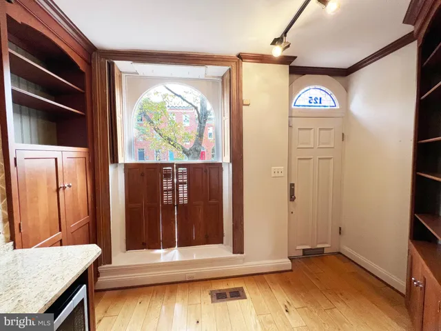 a view of front door