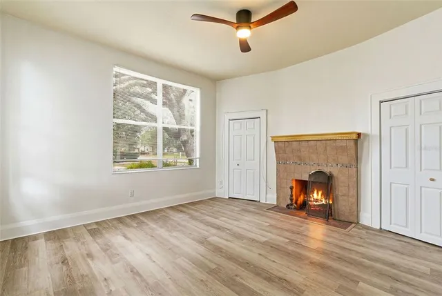 wooden floor in an empty room