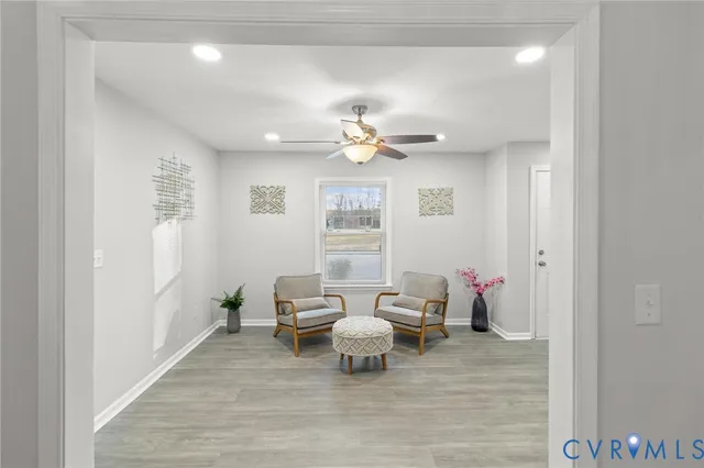 a very nice looking room with a large window