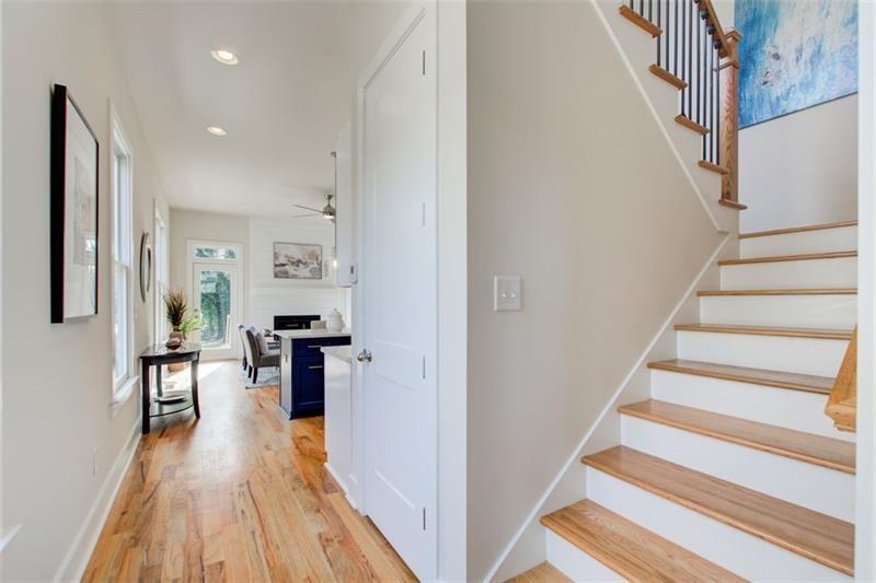 1240 Oakland Terrace Southwest, Unit B Atlanta, GA 30310 - Photo 22 of 43 a view of entryway and hall with wooden floor
