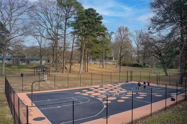 a view of a lake with a bench
