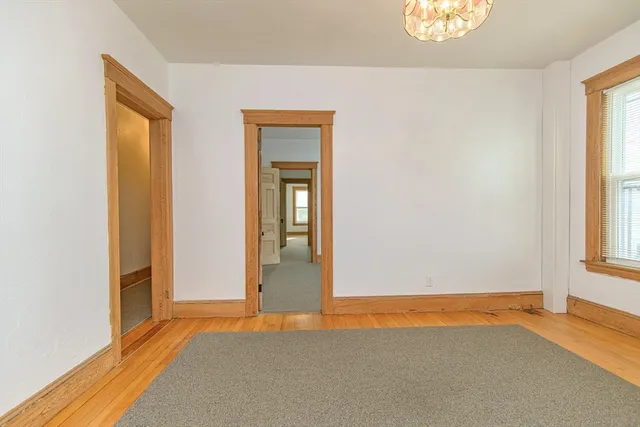 an empty room with window