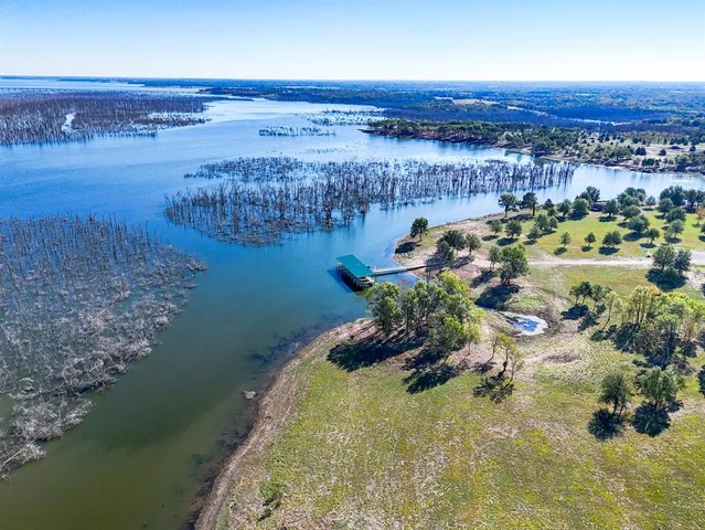 a view of lake and mountain