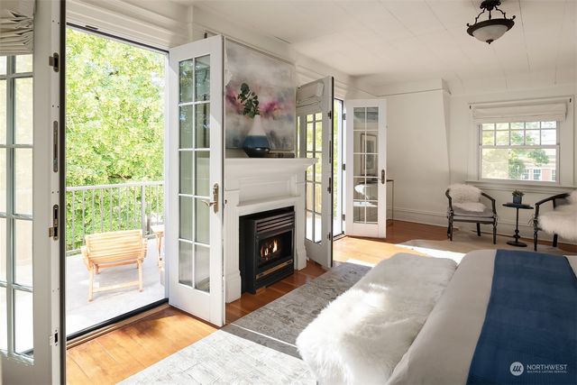 a room with furniture and a window