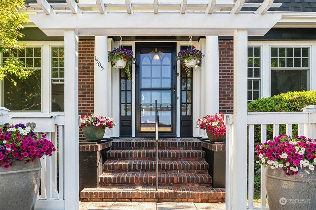 a front view of a house