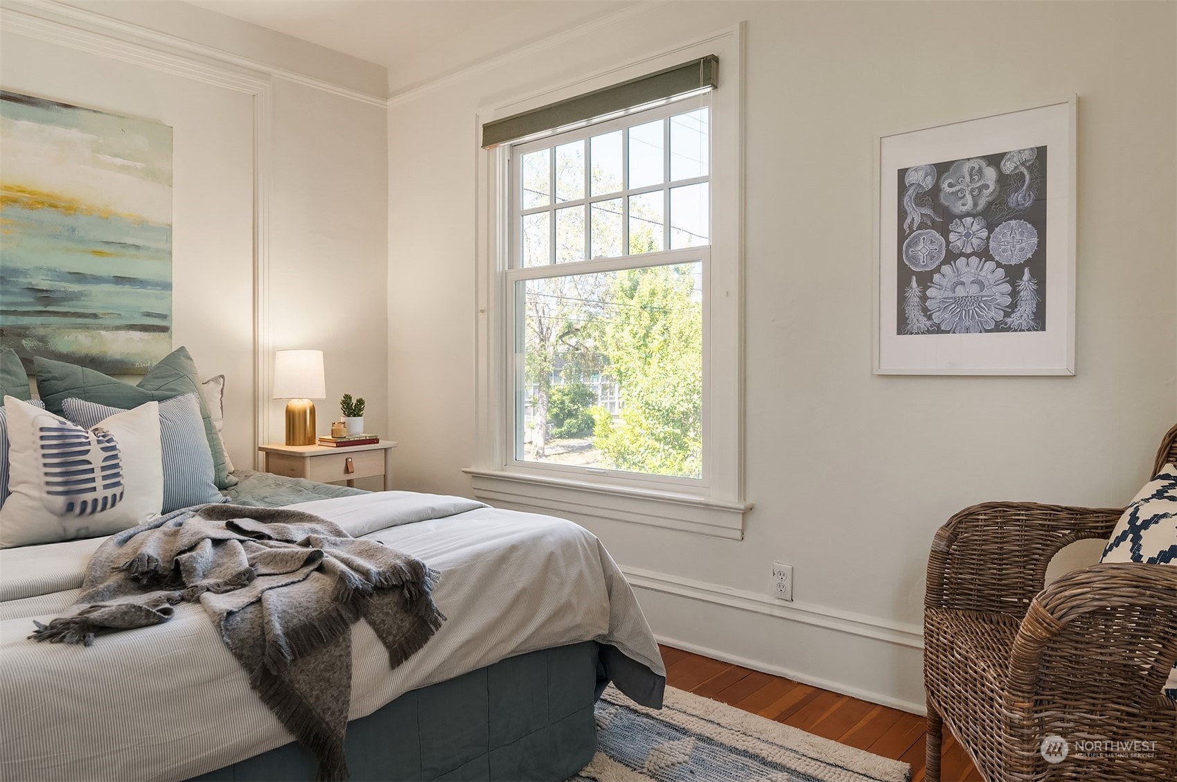 1505 North 43rd Street Seattle, WA 98103 - Photo 25 of 40 a bedroom with a bed and a window