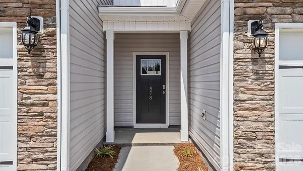 a view of a door and a door