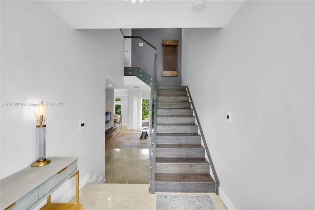 a view of entryway and hall