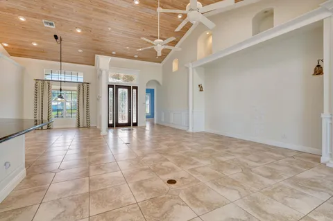 a view of livingroom with hallway