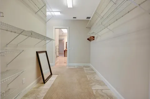 a close view of closet