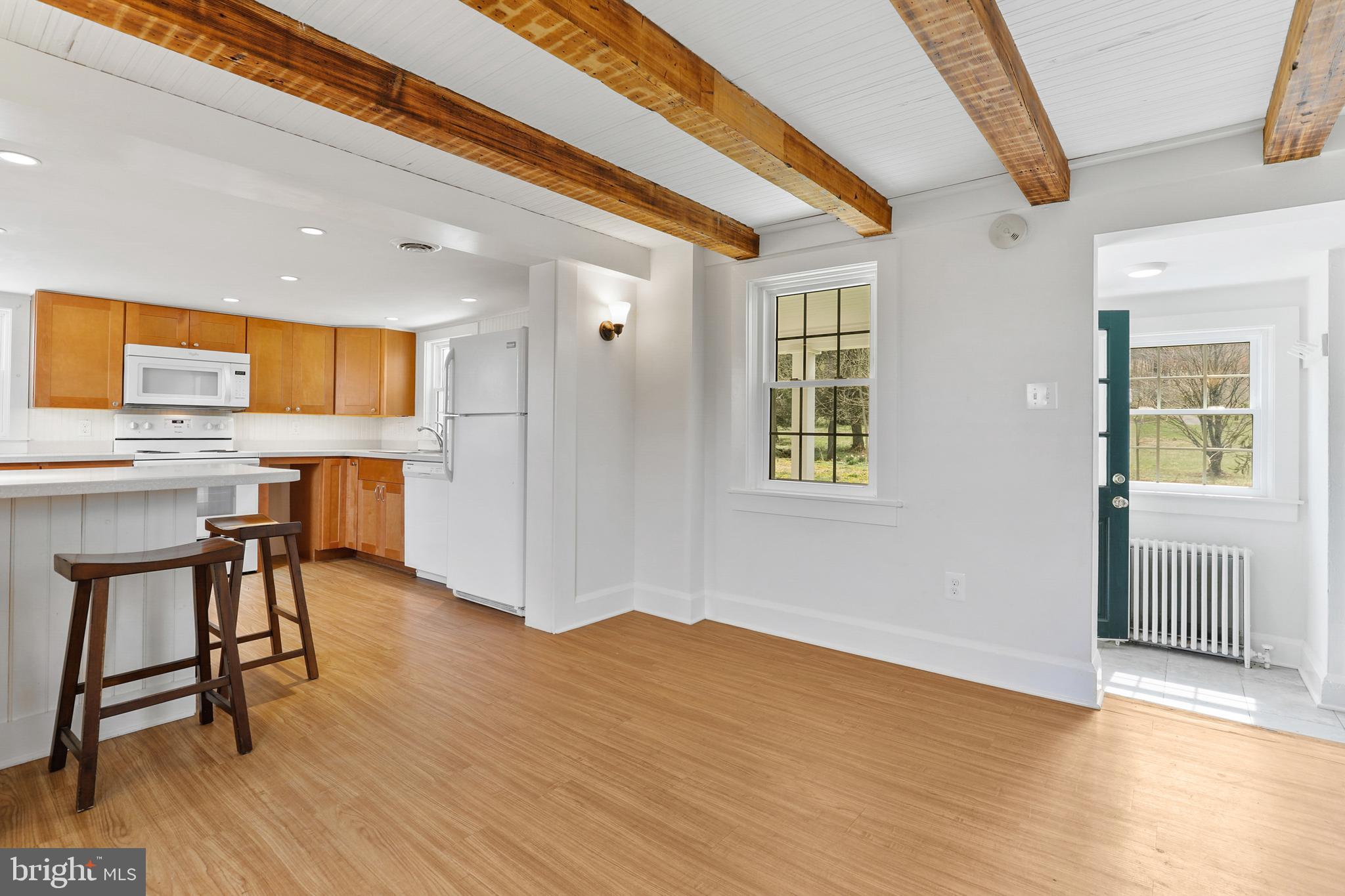 12525 Garrison Forest Road Owings Mills, MD 21117 - Photo 7 of 40 Kitchen with exposed beams
