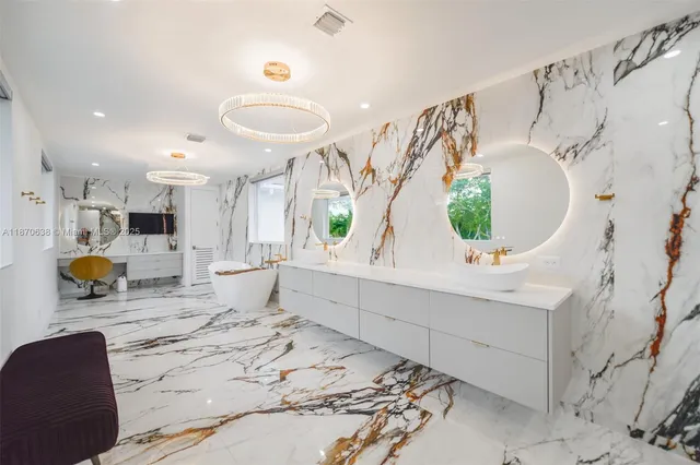 a view of living room and workspace