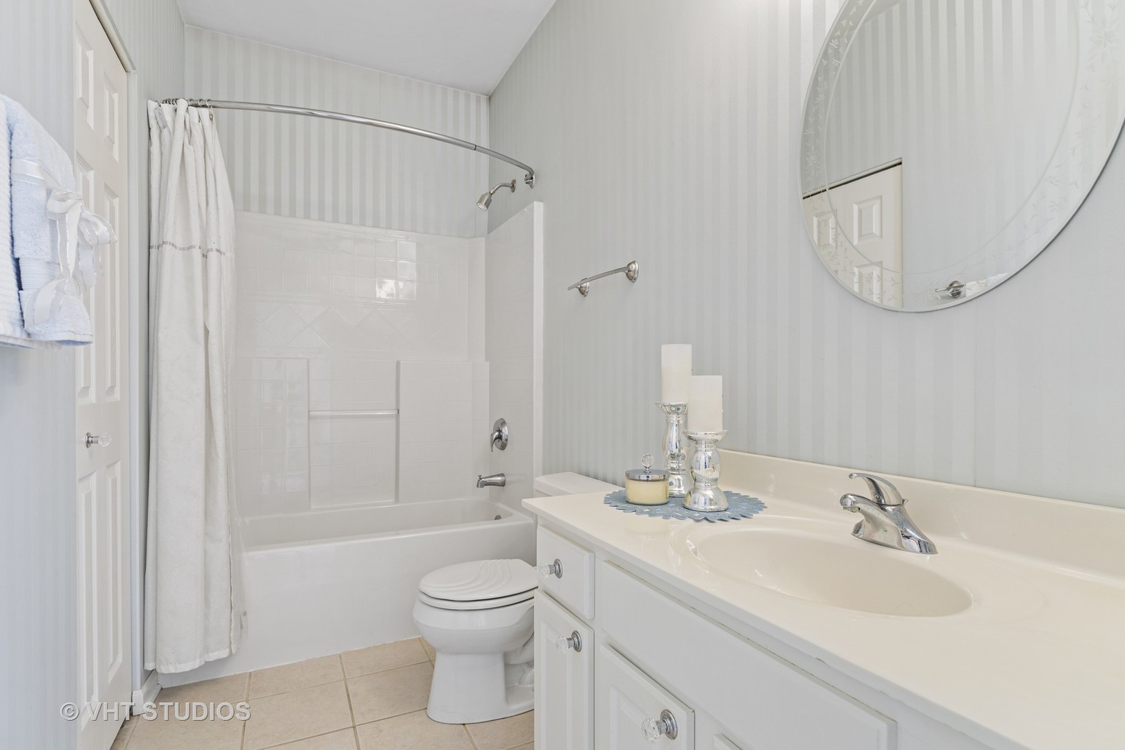 1920 Tyler Trail McHenry, IL 60051 - Photo 15 of 20 a bathroom with a granite countertop sink a toilet and shower