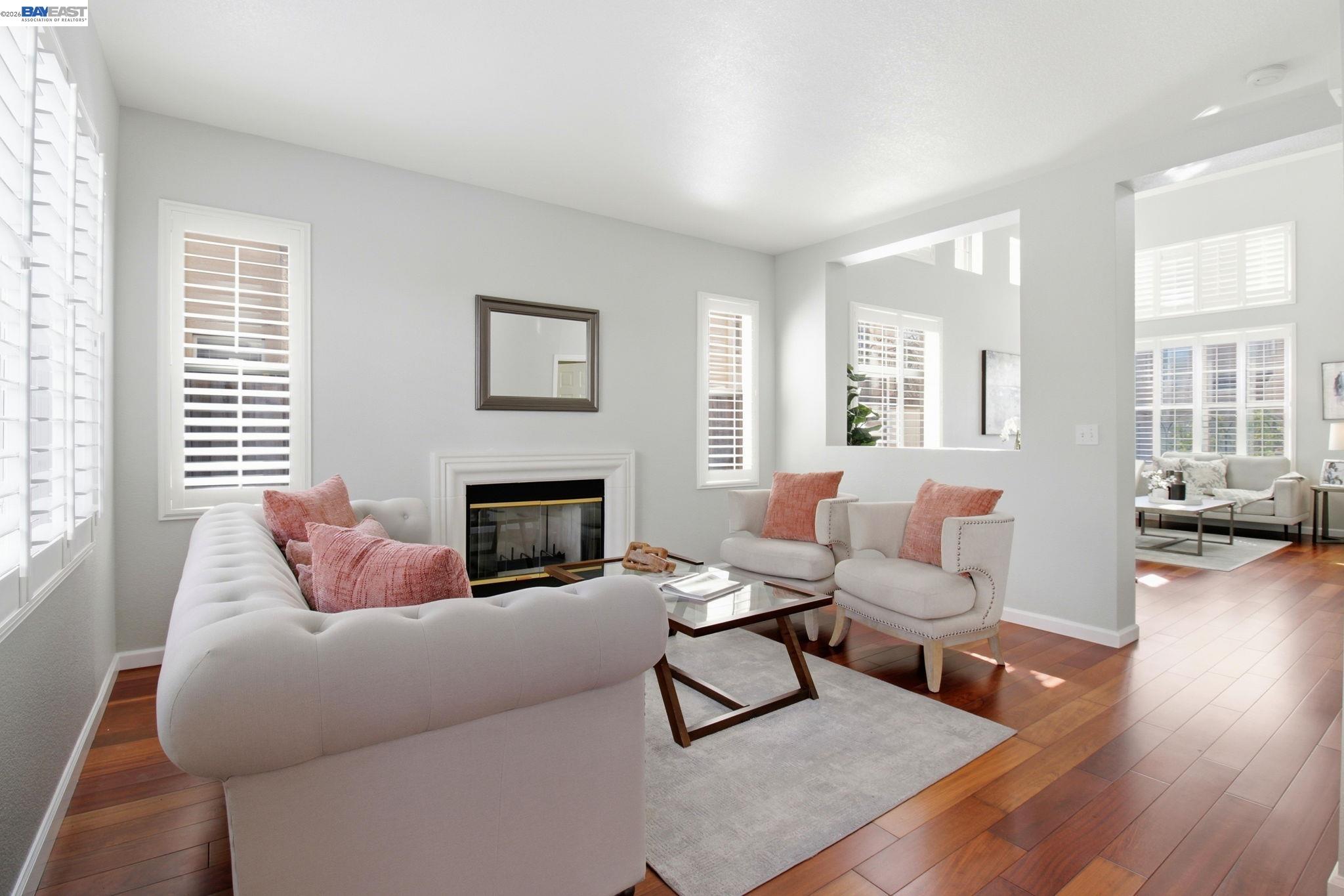 672 Greylyn Drive San Ramon, CA 94583 - Photo 10 of 35 a living room with furniture and a fireplace