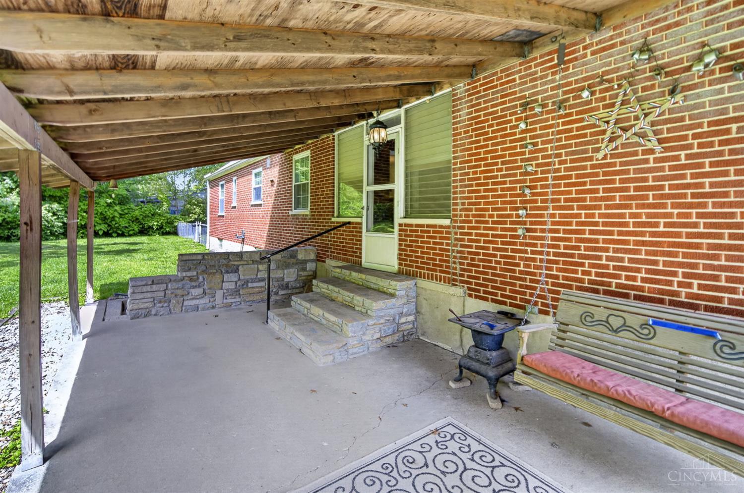 1065 Mc Kelvey Road Cincinnati, OH 45231 - Photo 33 of 38 Covered Backyard Patio