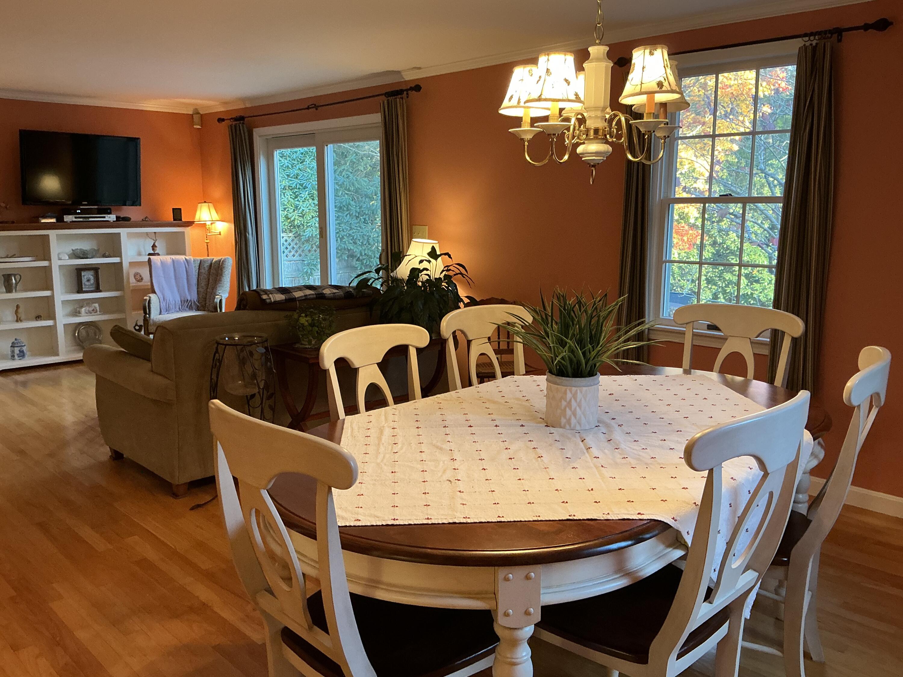 544 Cotuit Road Marstons Mills, MA 02648 - Photo 7 of 52 a view of a dining room with furniture window and outside view