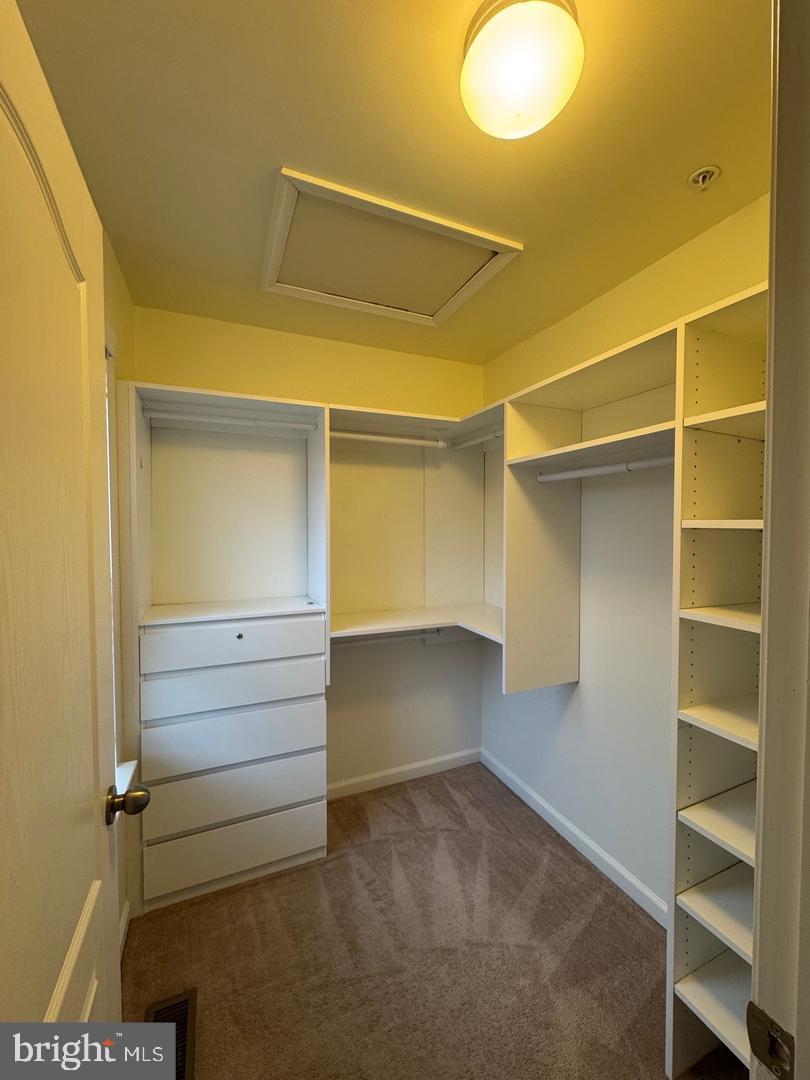 7925 Alchemy Way Elkridge, MD 21075 - Photo 32 of 46 a view of walk in closet with empty racks