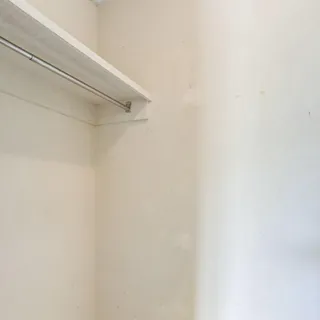a view of a kitchen cabinets