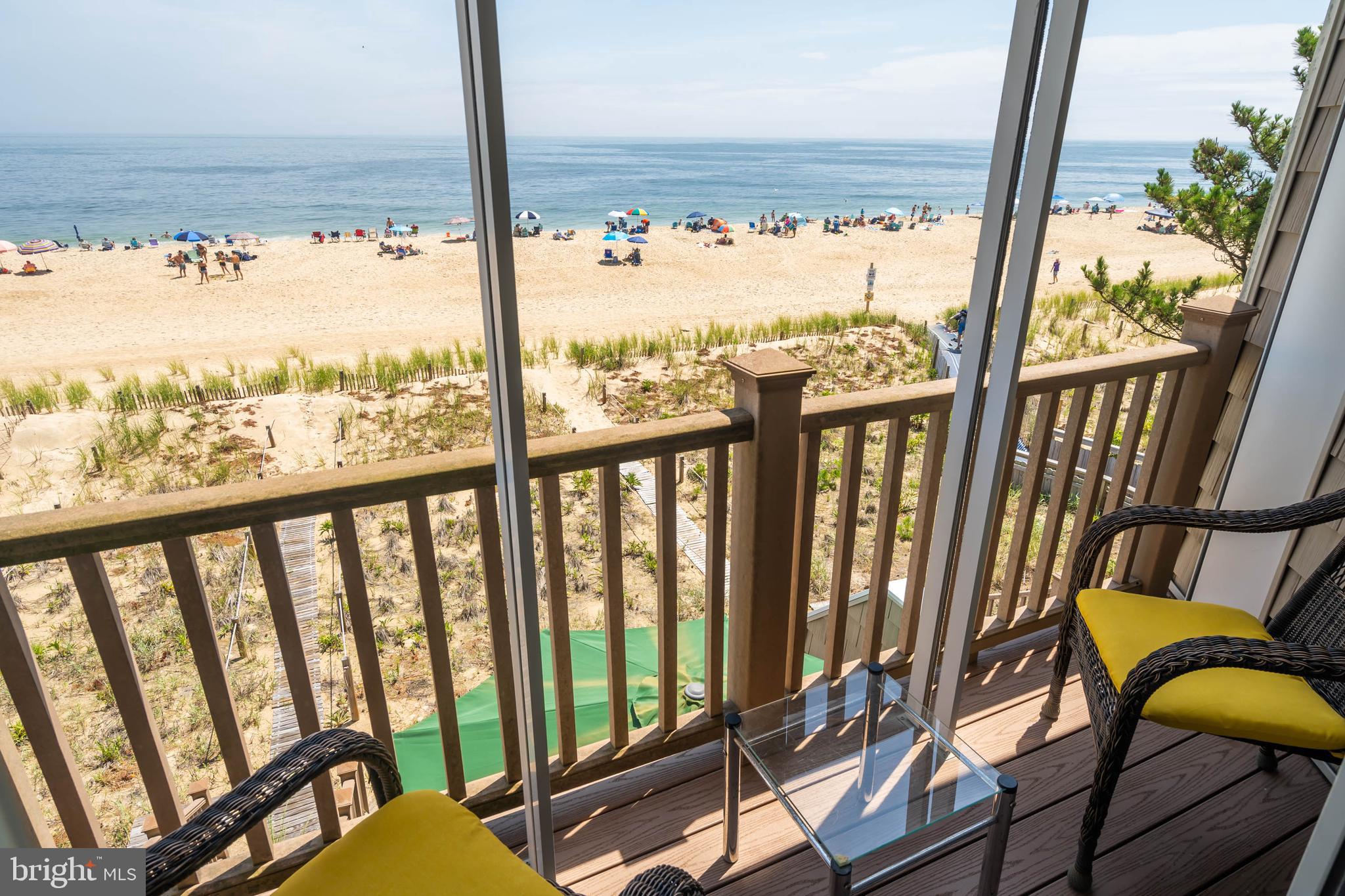 29155 Ocean Road, Unit 4 Bethany Beach, DE 19930 - Photo 32 of 63 Primary Bedroom Deck with Beach Views