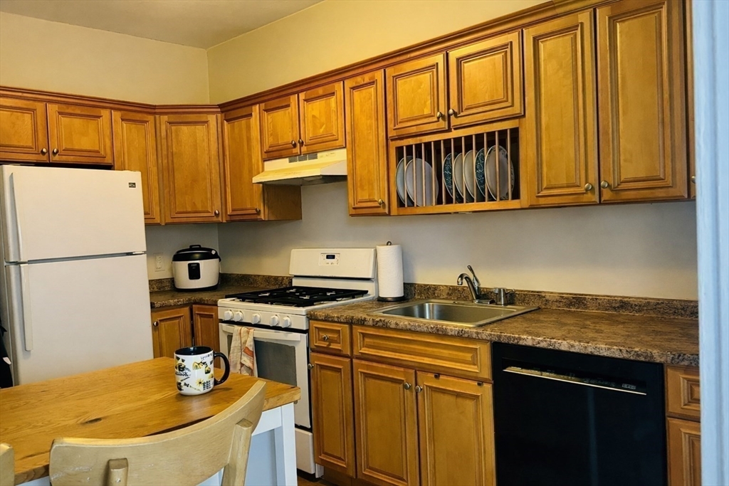 57 Alton Place, Unit 3 Brookline, MA 02446 - Photo 8 of 13 a kitchen with stainless steel appliances granite countertop a sink stove and refrigerator
