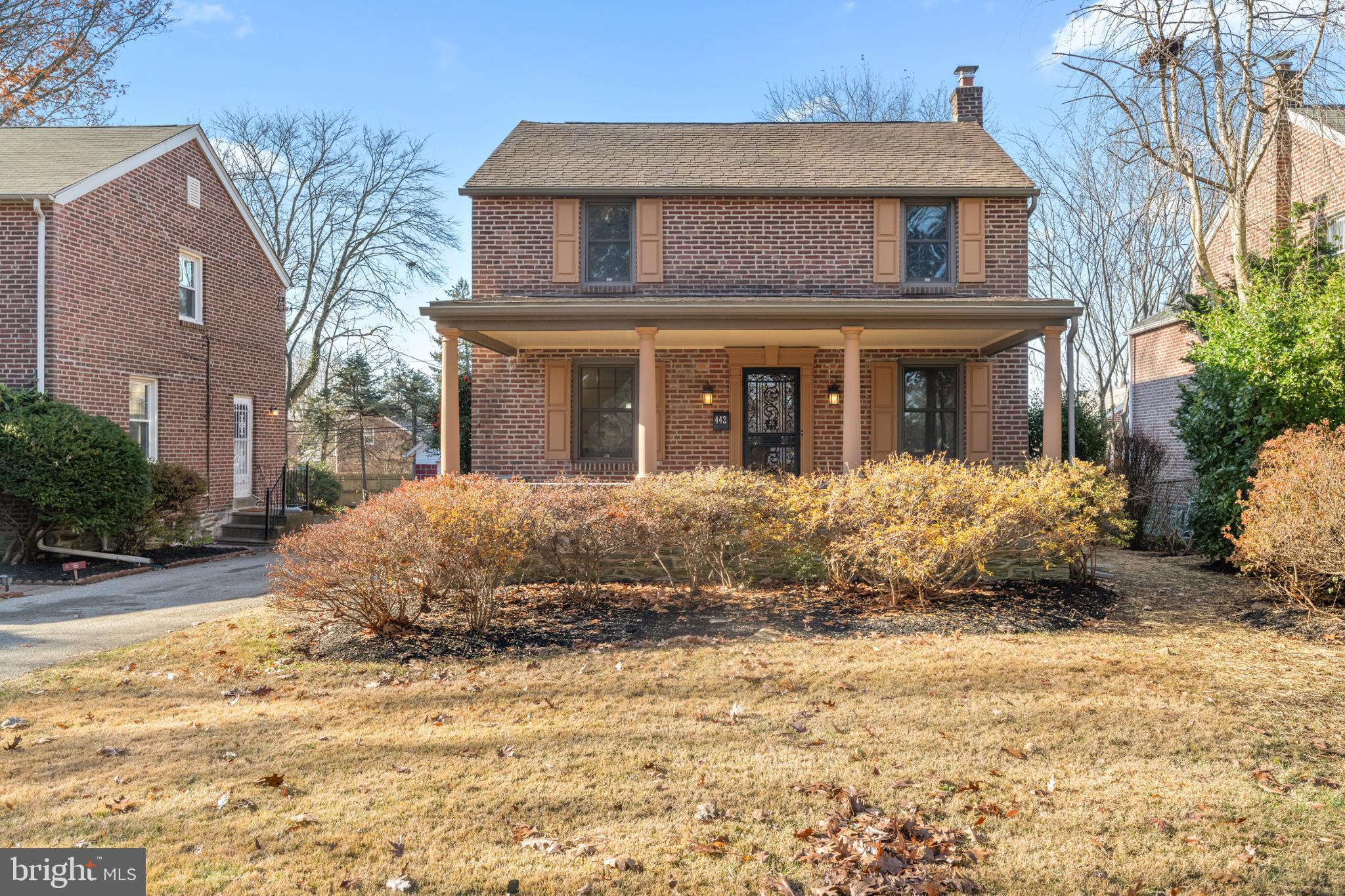442 East Spring Avenue Ardmore, PA 19003 - Photo 2 of 72 Charming brick home with inviting porch.