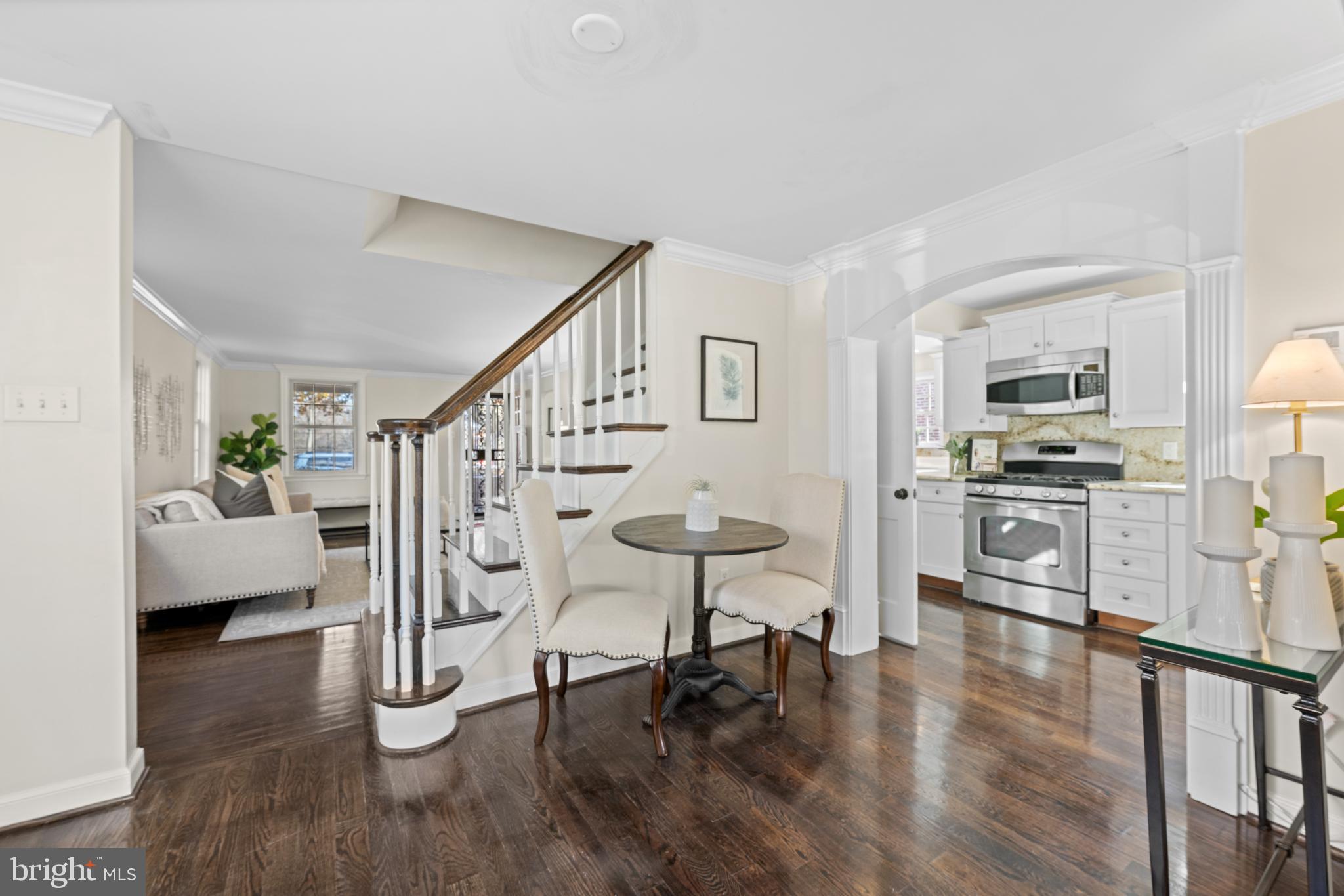 442 East Spring Avenue Ardmore, PA 19003 - Photo 35 of 72 Charming entryway with modern kitchen view.