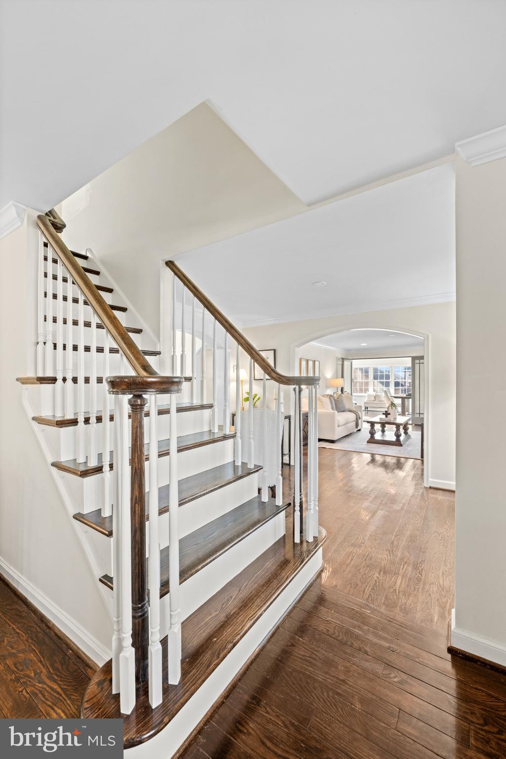 442 East Spring Avenue Ardmore, PA 19003 - Photo 42 of 72 Elegant staircase leading to bright living space.