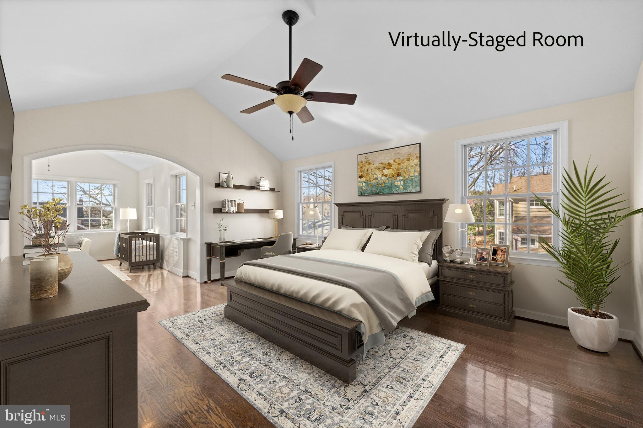 442 East Spring Avenue Ardmore, PA 19003 - Photo 44 of 72 Bright and airy bedroom with elegant charm.