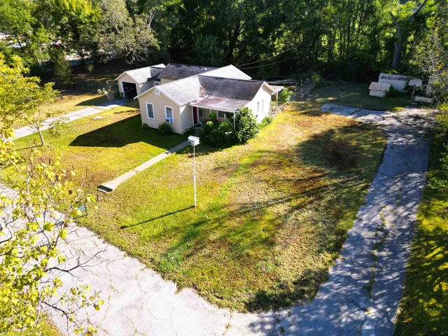 a view of an outdoor space and swimming pool