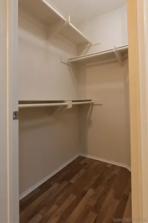 a view of a walk in closet