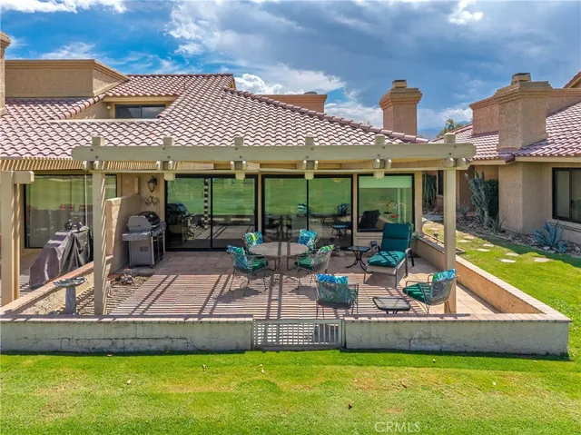 a view of outdoor seating