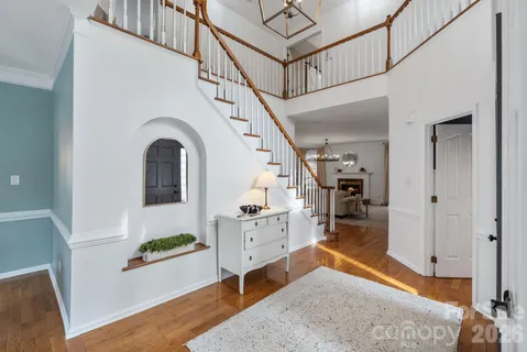 a view of living room and entryway