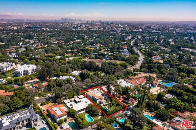 an aerial view of a city