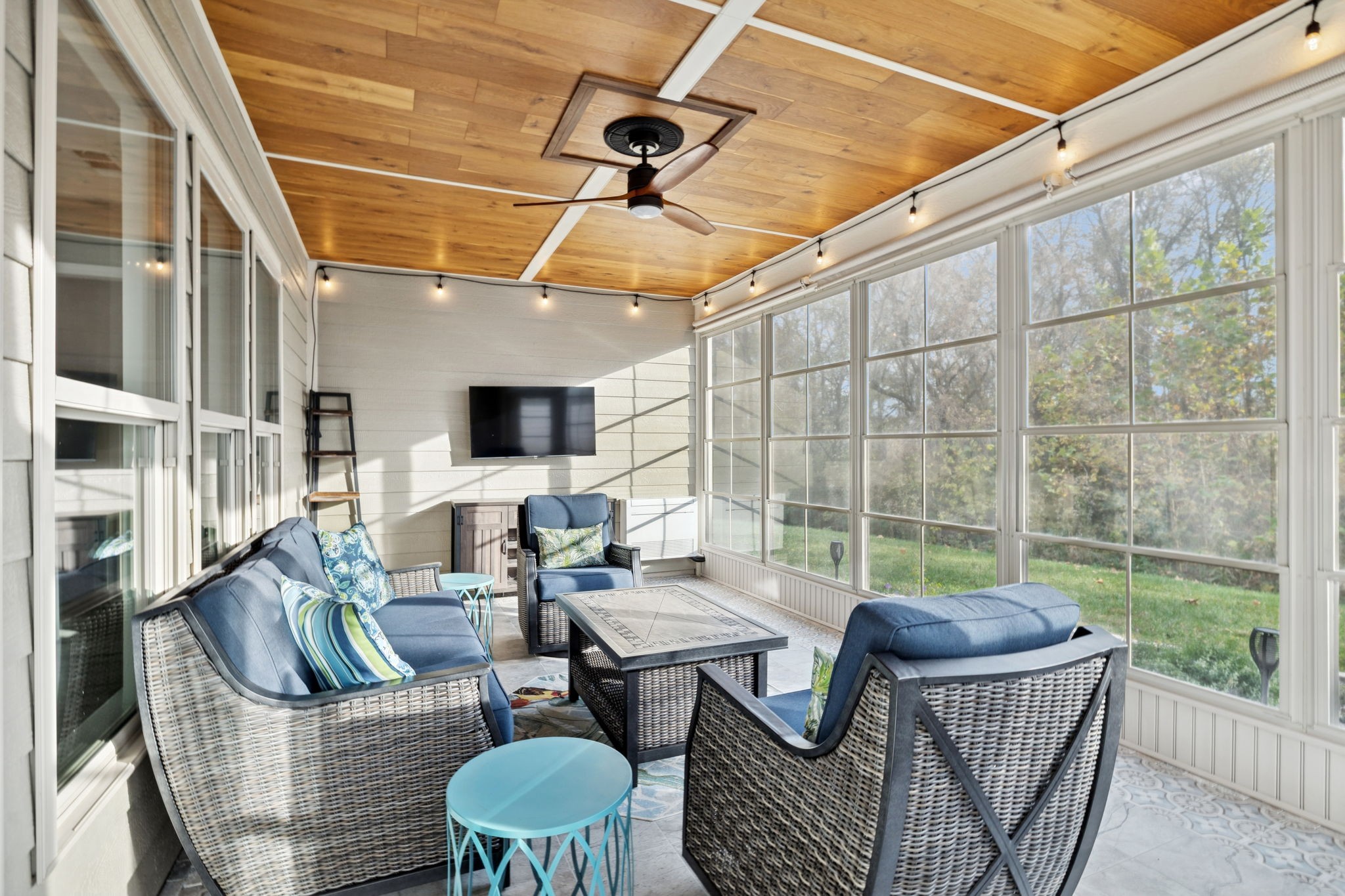 7027 Hickman Way Spring Hill, TN 37174 - Photo 44 of 61 a living room with furniture and a flat screen tv