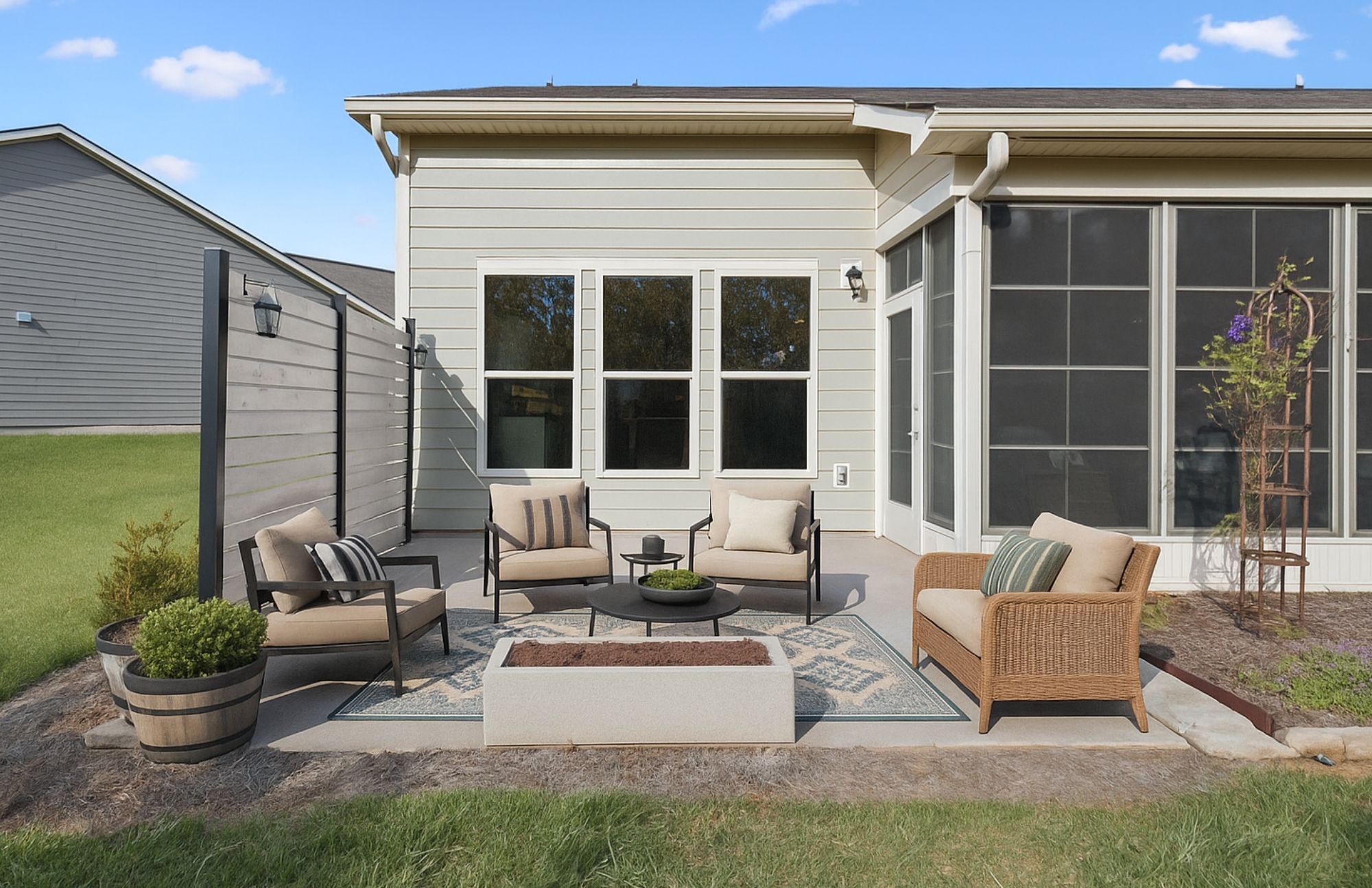 7027 Hickman Way Spring Hill, TN 37174 - Photo 46 of 61 a building outdoor space with patio furniture and potted plants